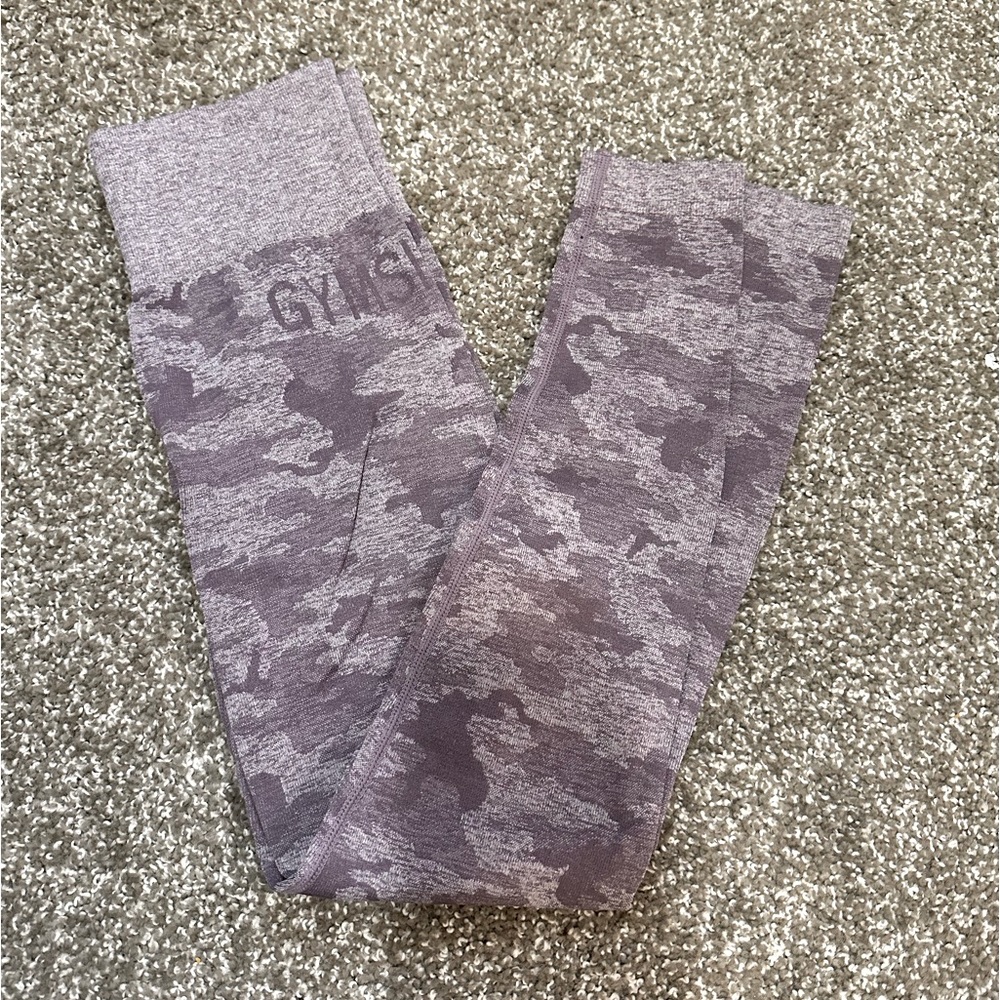 Gymshark Camo butt scrunch leggings